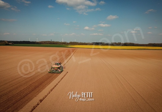 Semis du lin de printemps