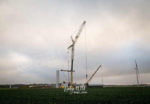 levée des éoliennes. Projet Roman-Grandvilliers(27).