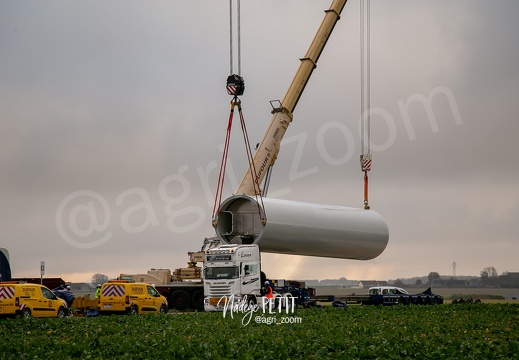 levée des éoliennes. Projet Roman-Grandvilliers(27).