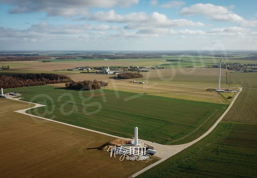 levée des éoliennes. Projet Roman-Grandvilliers(27).