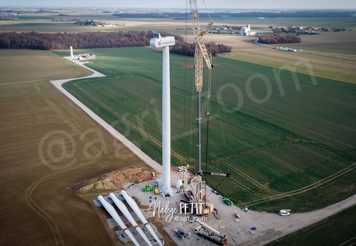 levée des éoliennes. Projet Roman-Grandvilliers(27).