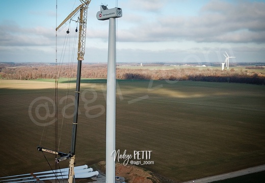 levée des éoliennes. Projet Roman-Grandvilliers(27).