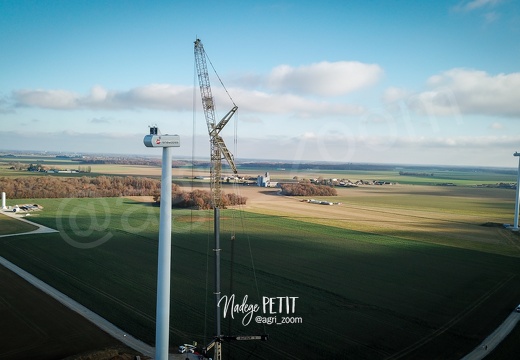 levée des éoliennes. Projet Roman-Grandvilliers(27).