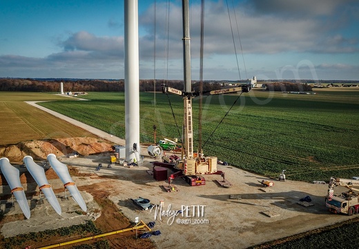 levée des éoliennes. Projet Roman-Grandvilliers(27).