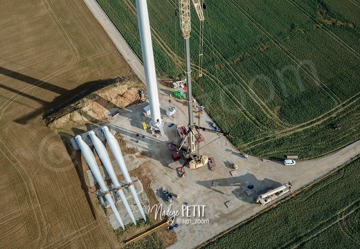 levée des éoliennes. Projet Roman-Grandvilliers(27).