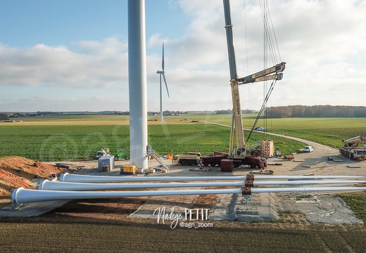 levée des éoliennes. Projet Roman-Grandvilliers(27).