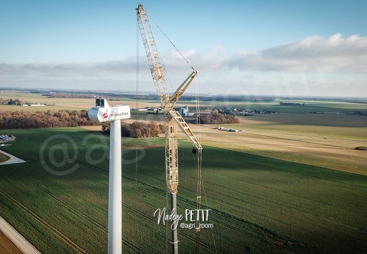 levée des éoliennes. Projet Roman-Grandvilliers(27).